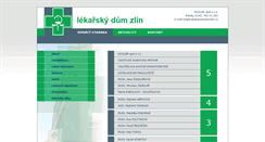 Desktop Screenshot of lekarskydumzlin.cz