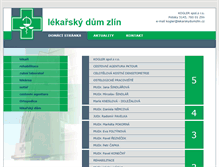 Tablet Screenshot of lekarskydumzlin.cz